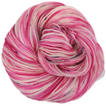 Knitcircus Yarns: Tickled Pink 100g Speckled Handpaint skein, Trampoline, ready to ship yarn