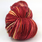 Knitcircus Yarns: Flameo Hotman 100g Speckled Handpaint skein, Spectacular, ready to ship yarn