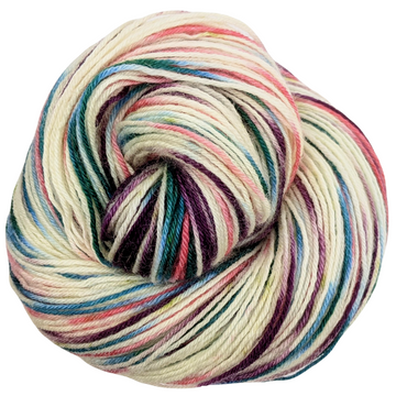 Knitcircus Yarns: Sugar Plum Fairy 100g Speckled Handpaint skein, Breathtaking BFL, ready to ship yarn