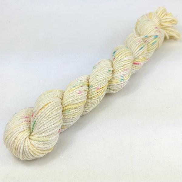 Knitcircus Yarns: Make Believe 50g Speckled Handpaint skein, Daring, ready to ship yarn