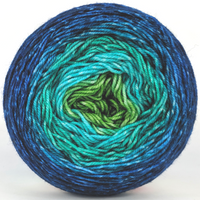 Knitcircus Yarns: Dive Right In 100g Panoramic Gradient, Trampoline, ready to ship yarn