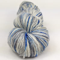 Knitcircus Yarns: Fishing in Quebec 100g Speckled Handpaint skein, Spectacular, ready to ship yarn