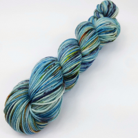 Knitcircus Yarns: Salty Spitoon 100g Speckled Handpaint skein, Divine, ready to ship yarn