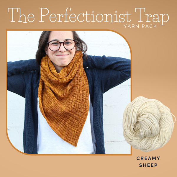 The Perfectionist Trap Shawl Yarn Pack, pattern not included, ready to ship