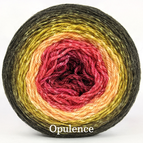 Knitcircus Yarns: Unbeleafable Panoramic Gradient, dyed to order yarn