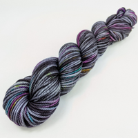 Knitcircus Yarns: Rainbow in the Dark 100g Speckled Handpaint skein, Tremendous, ready to ship yarn