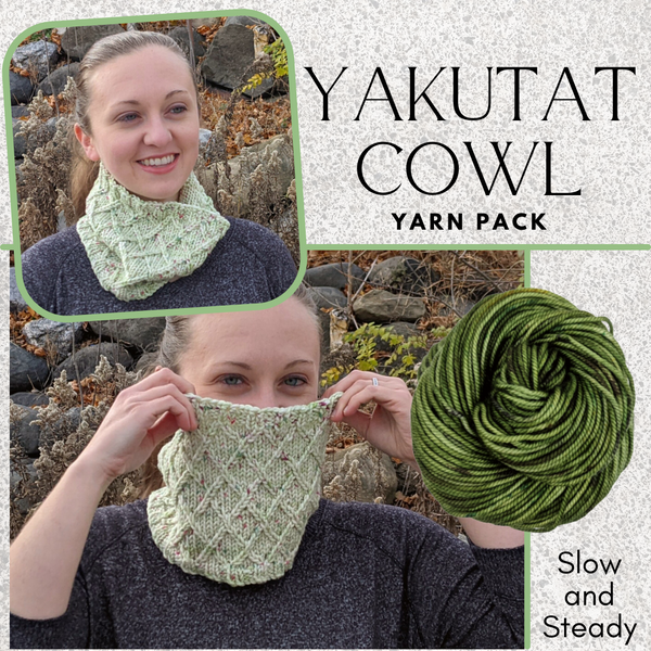 Yakutat Cowl Yarn Pack, pattern not included, dyed to order