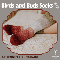 Birds and Buds Gradient Socks Yarn Pack, pattern not included, dyed to order