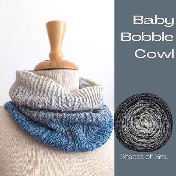 Baby Bobble Cowl Yarn Pack, pattern not included, dyed to order