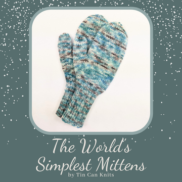 The World's Simplest Mittens Yarn Pack, pattern not included, ready to ship