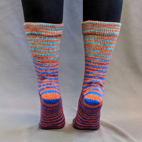 Knitcircus Yarns: With Our Complements Extreme Striped Matching Socks Set, dyed to order yarn