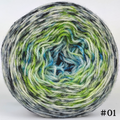 Knitcircus Yarns: Growing Like A Weed 100g Impressionist Gradient, Opulence, choose your cake, ready to ship yarn