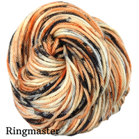 Knitcircus Yarns: Trick or Treat Speckled Skeins, ready to ship yarn