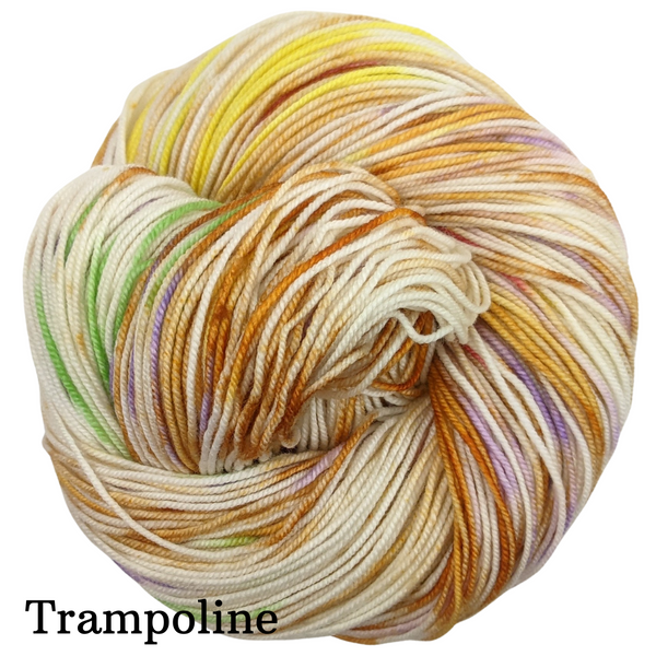 Knitcircus Yarns: Not My Gumdrop Buttons! Speckled Handpaint Skeins, dyed to order yarn