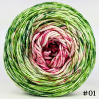 Knitcircus Yarns: Holly and Ivy 100g Impressionist Gradient, Daring, choose your cake, ready to ship yarn