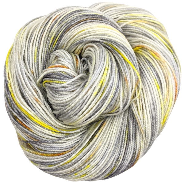 Knitcircus Yarns: Cockatiel Hour 100g Speckled Handpaint skein, Trampoline, ready to ship yarn