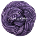 Knitcircus Yarns: Grape Stomping Speckled Skeins, dyed to order yarn
