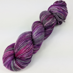 Knitcircus Yarns: The Violet Hour 100g Handpainted skein, Breathtaking BFL, ready to ship yarn