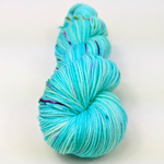 Knitcircus Yarns: We Scare Because We Care 100g Speckled Handpaint skein, Greatest of Ease, ready to ship yarn