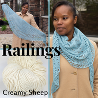 Railings Shawl Kit, dyed to order