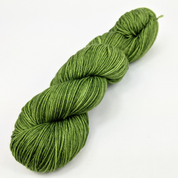 Knitcircus Yarns: In a Pickle 100g Kettle-Dyed Semi-Solid skein, Greatest of Ease, ready to ship yarn