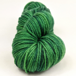 Knitcircus Yarns: Defying Gravity 100g Kettle-Dyed Semi-Solid skein, Daring, ready to ship yarn