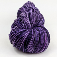 Knitcircus Yarns: Grape Stomping 100g Speckled Handpaint skein, Greatest of Ease, ready to ship yarn