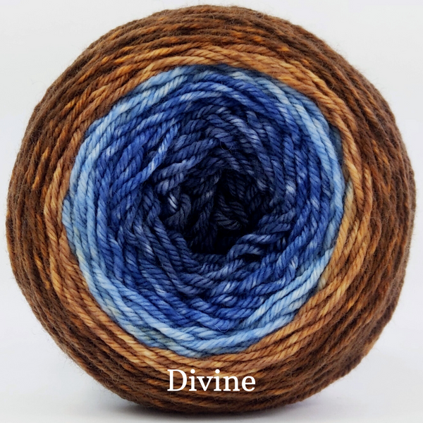 Knitcircus Yarns: In a Nutshell Panoramic Gradient, dyed to order yarn