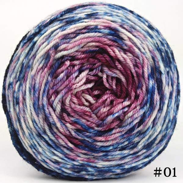 Knitcircus Yarns: Love Me Tender 100g Impressionist Gradient, Daring, choose your cake, ready to ship yarn