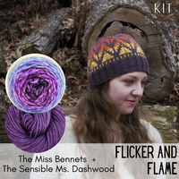 Flicker and Flame Hat Kit, dyed to order