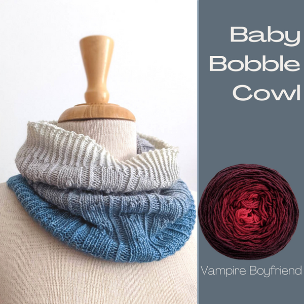 Baby Bobble Cowl Yarn Pack, pattern not included, ready to ship