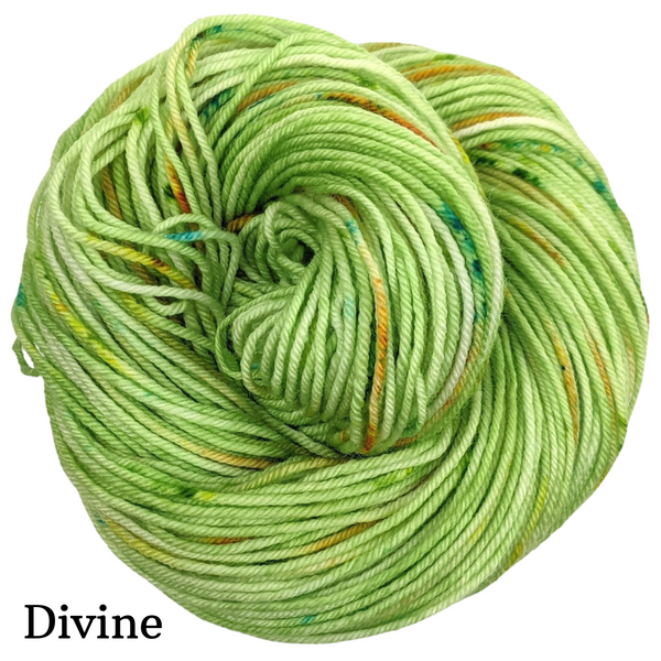 Knitcircus Yarns: In the Limelight Speckled Handpaint Skeins, dyed to order yarn