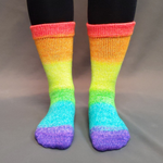 Knitcircus Yarns: Rainbow Road Panoramic Gradient Matching Socks Set, dyed to order yarn