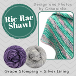 Ric-Rac Shawl Yarn Pack, pattern not included, dyed to order