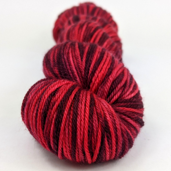 Knitcircus Yarns: Ruby Slippers 100g Kettle-Dyed Semi-Solid skein, Daring, ready to ship yarn