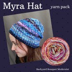 Myra Hat Yarn Pack, pattern not included, ready to ship