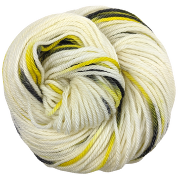 Knitcircus Yarns: Flight of the Bumblebee 100g Speckled Handpaint skein, Ringmaster, ready to ship yarn