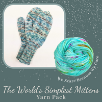 The World's Simplest Mittens Yarn Pack, pattern not included, dyed to order