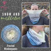 Snow and Mistletoe Yarn Pack, pattern not included, dyed to order