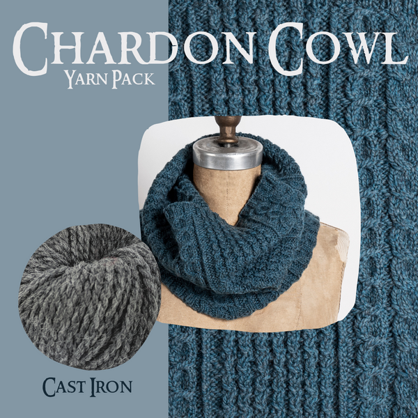 Chardon Cowl Yarn Pack, pattern not included, ready to ship