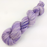 Knitcircus Yarns: Sugared Violets 100g Speckled Handpaint skein, Divine, ready to ship yarn