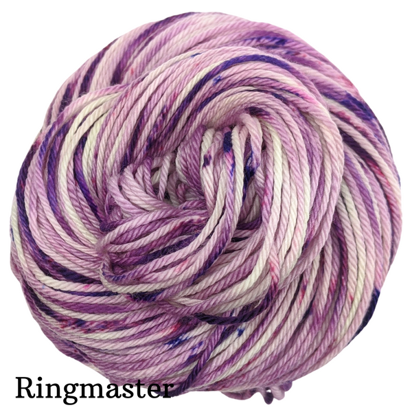 Knitcircus Yarns: Know Your Own Happiness Speckled Handpaint Skeins, dyed to order yarn