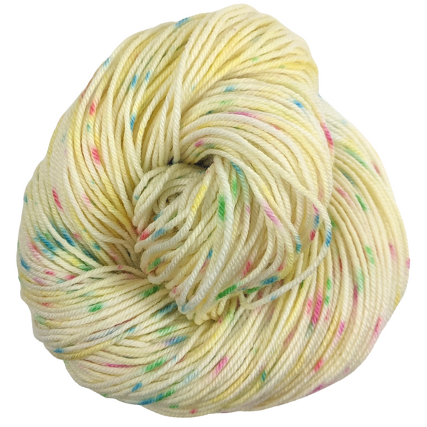 Knitcircus Yarns: Make Believe 100g Speckled Handpaint skein, Divine, ready to ship yarn