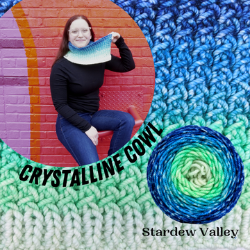 Crystalline Cowl Yarn Pack, pattern not included, ready to ship