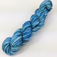 Knitcircus Yarns: Faraway Land 100g Speckled Handpaint skein, Divine, ready to ship yarn - SALE