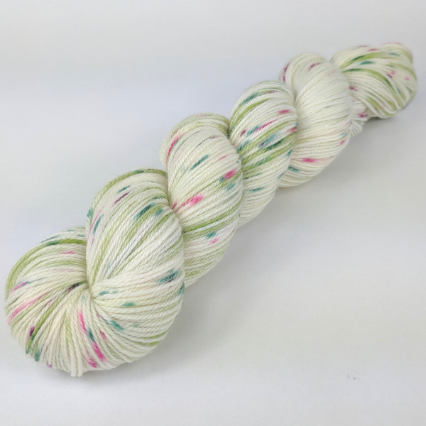 Knitcircus Yarns: Sleigh Ride 100g Speckled Handpaint skein, Opulence, ready to ship yarn