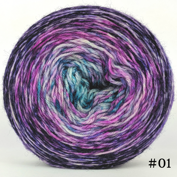 Knitcircus Yarns: The Knit Sky 100g Impressionist Gradient, Breathtaking BFL, choose your cake, ready to ship yarn