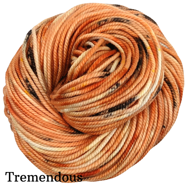 Knitcircus Yarns: Trick or Treat Speckled Skeins, ready to ship yarn