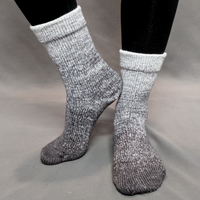 Knitcircus Yarns: Shades of Gray Chromatic Gradient Matching Socks Set, dyed to order yarn