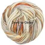 Knitcircus Yarns: Where There's Smoke Speckled Handpaint Skeins, dyed to order yarn